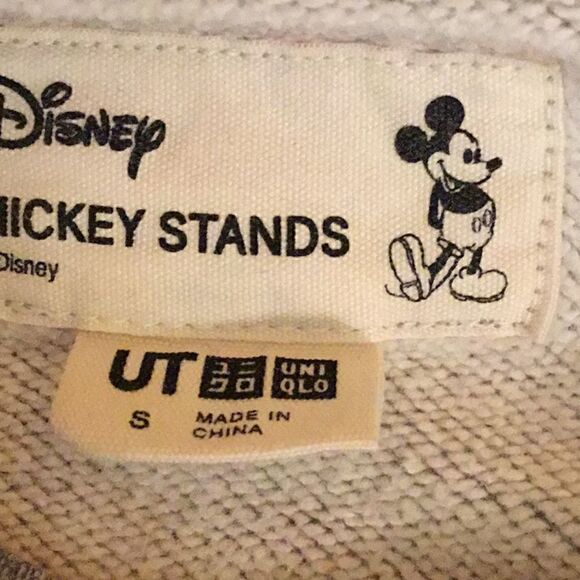 Gray DISNEY sweatshirt in size small with MICKEY on front unisex style - Picture 10 of 12
